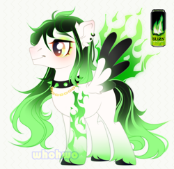 Size: 1718x1668 | Tagged: safe, artist:whohwo, imported from derpibooru, oc, oc only, pegasus, pony, base used, choker, colored wings, ear piercing, earring, eyelashes, jewelry, makeup, male, pegasus oc, piercing, simple background, spiked choker, stallion, two toned wings, unshorn fetlocks, white background, wings
