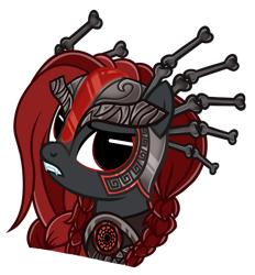 Size: 800x861 | Tagged: safe, artist:jennieoo, imported from derpibooru, oc, oc only, oc:goddess ylva, pony, armor, braid, eyeroll, fangs, female, irritated, show accurate, simple background, solo, transparent background, vector