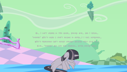 Size: 1920x1080 | Tagged: safe, artist:wardex101, imported from derpibooru, twilight sparkle, alicorn, pony, bad end, chaos, crying, dialogue, discorded, discorded landscape, discorded twilight, female, floating island, floppy ears, green sky, horn, mare, outdoors, palindrome get, scenery, sitting, solo, text, twilight sparkle (alicorn), twilight tragedy, wings