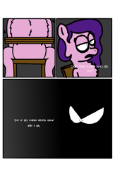 Size: 1171x1791 | Tagged: safe, artist:professorventurer, imported from derpibooru, pipp petals, pegasus, pony, series:ask pippamena, bondage, g5, my little pony: a new generation, mystery, tied to chair, unknown pony