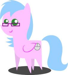 Size: 546x600 | Tagged: safe, artist:sarahstudios11, imported from derpibooru, oc, oc only, oc:artie brush, pegasus, pony, chibi, cute, female, glasses, mare, pointy ponies, simple background, smiling, solo, transparent background, vector