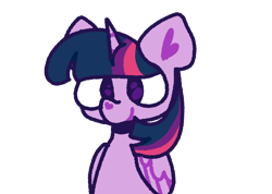 Size: 2531x1802 | Tagged: safe, artist:toaestt, imported from derpibooru, twilight sparkle, alicorn, pony, base used, cross-eyed, digital art, female, horn, simple background, smiling, solo, transparent background, twilight sparkle (alicorn), wings