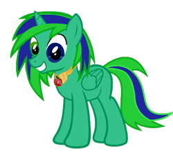 Size: 450x400 | Tagged: safe, artist:smilecat98, imported from derpibooru, oc, oc only, oc:fizzy drink, alicorn, pony, element of honesty, horn, looking at you, male, simple background, smiling, stallion, transparent background, wings