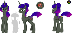 Size: 5677x2650 | Tagged: safe, artist:kyoshyu, imported from derpibooru, oc, oc:ebony mercy, alicorn, pony, featureless crotch, female, high res, mare, simple background, solo, transparent background