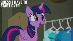 Size: 1280x720 | Tagged: safe, edit, edited screencap, editor:quoterific, imported from derpibooru, screencap, twilight sparkle, alicorn, pony, season 6, the saddle row review, cute, female, mare, open mouth, open smile, smiling, solo, text, twiabetes, twilight sparkle (alicorn)