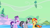 Size: 1920x1080 | Tagged: safe, artist:tardifice, artist:wardex101, imported from derpibooru, starlight glimmer, sunset shimmer, twilight sparkle, alicorn, pony, unicorn, equestria girls, bad end, chaos, discorded, discorded landscape, discorded twilight, floating island, green sky, sad, scenery, story included, text, twilight sparkle (alicorn), twilight tragedy