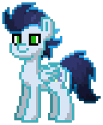 Size: 688x832 | Tagged: safe, imported from derpibooru, soarin', crystal pony, pegasus, pony, pony town, crystallized, simple background, solo, transparent background