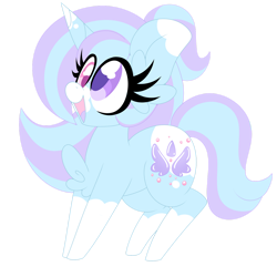 Size: 1280x1280 | Tagged: safe, artist:ladylullabystar, imported from derpibooru, oc, oc:bubbly tea, pegasus, pony, female, heterochromia, mare, simple background, solo, transparent background