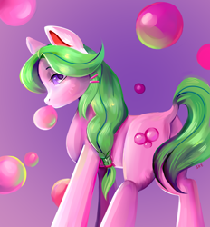 Size: 3400x3660 | Tagged: safe, artist:ske, imported from derpibooru, oc, oc only, earth pony, pony, bubblegum, food, gum, request, solo