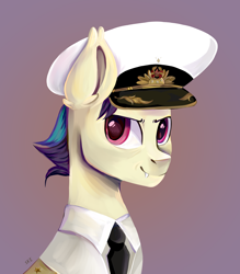 Size: 2000x2280 | Tagged: safe, artist:ske, imported from derpibooru, oc, oc:valery stablein, bat pony, pony, equestria at war mod, bust, necktie, portrait, solo, the new order: last days of europe, valery sablin