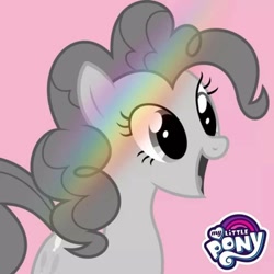 Size: 720x720 | Tagged: safe, imported from derpibooru, pinkie pie, earth pony, pony, rainbow roadtrip, monochrome, official, profile picture, solo