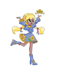 Size: 4000x5142 | Tagged: safe, artist:windywendy29, derpibooru exclusive, imported from derpibooru, oc, oc only, oc:soleil (ice1517), human, equestria girls, boots, clothes, dress, equestria girls-ified, female, high heel boots, open mouth, shoes, simple background, solo, transparent background