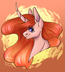 Size: 649x718 | Tagged: safe, artist:amcirken, imported from derpibooru, oc, pony, unicorn, bust, female, mare, portrait, solo