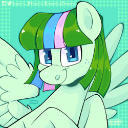 Size: 2048x2048 | Tagged: safe, artist:3ggmilky, imported from derpibooru, oc, oc only, pegasus, pony, solo