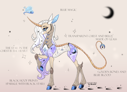 Size: 4000x2900 | Tagged: safe, artist:henori_artist, imported from derpibooru, oc, oc only, pony, robot, robot pony, unicorn, crescent moon, hoof polish, horn, moon, raised hoof, reference sheet, solo, unicorn oc