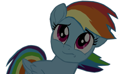 Size: 1001x586 | Tagged: safe, artist:benpictures1, imported from derpibooru, rainbow dash, pegasus, my little pony: the movie, cute, dashabetes, female, frown, inkscape, mare, simple background, solo, transparent background, vector