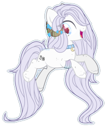 Size: 1058x1258 | Tagged: safe, artist:toffeelavender, imported from derpibooru, oc, oc only, pony, base used, collar, open mouth, simple background, smiling, solo, transparent background