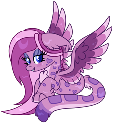 Size: 1882x2051 | Tagged: safe, artist:lupulrafinat, imported from derpibooru, oc, oc only, oc:wild dawn, hybrid, pony, bedroom eyes, ear fluff, eyelashes, female, makeup, simple background, transparent background