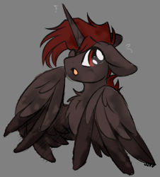 Size: 1739x1924 | Tagged: safe, artist:mariashek, imported from derpibooru, oc, oc only, oc:hardy, alicorn, pony, alicorn oc, horn, solo, wings