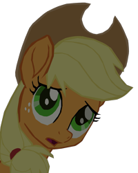 Size: 1159x1448 | Tagged: safe, artist:benpictures1, imported from derpibooru, applejack, earth pony, pony, my little pony: the movie, applejack's hat, clothes, concerned, cowboy hat, cute, female, hat, inkscape, jackabetes, mare, open mouth, simple background, solo, transparent background, vector, worried