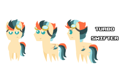 Size: 2963x1836 | Tagged: safe, imported from derpibooru, oc, oc only, oc:turbo swifter, pegasus, pony, front view, goggles, male, pointy ponies, side view, simple background, stallion, white background