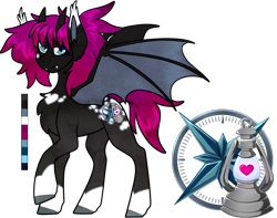 Size: 1235x971 | Tagged: safe, artist:velnyx, imported from derpibooru, oc, oc:mystic heart, bat pony, pony, female, mare, simple background, solo, transparent background