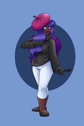 Size: 1000x1500 | Tagged: safe, artist:da_space_kase, artist:katsaka, artist:spacekase, imported from derpibooru, rarity, human, beatnik, clothes, eyes closed, fanart, humanized, my little pony