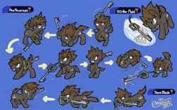 Size: 1680x1050 | Tagged: safe, imported from derpibooru, earth pony, pony, combat, keyblade, kingdom hearts, ponified, sora, weapon