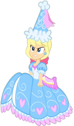 Size: 628x1060 | Tagged: safe, artist:boogeyboy1, edit, imported from derpibooru, vector edit, megan williams, human, equestria girls, angry, bow, clothes, dress, froufrou glittery lacy outfit, hat, hennin, megandorable, princess, rage, simple background, solo, transparent background, unamused, vector, why