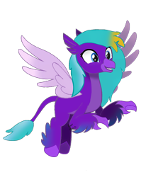 Size: 1024x1113 | Tagged: safe, artist:beesmeliss, imported from derpibooru, oc, oc only, oc:galicia, hippogriff, hippogriffon, hybrid, base used, female, interspecies offspring, offspring, parent:gallus, parent:silverstream, parents:gallstream, simple background, solo, transparent background