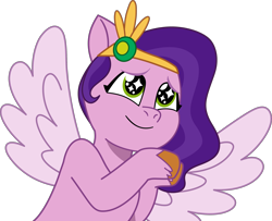 Size: 2500x2027 | Tagged: safe, artist:frownfactory, imported from derpibooru, pipp petals, pegasus, pony, spoiler:g5, spoiler:my little pony: tell your tale, spoiler:tyts01e03, female, g5, jewelry, mare, my little pony: tell your tale, simple background, sisters take flight, solo, tiara, transparent background, vector, wings