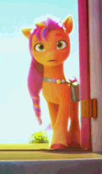 Size: 365x627 | Tagged: safe, imported from derpibooru, screencap, sunny starscout, earth pony, pony, spoiler:my little pony: make your mark, animated, cute, female, floppy ears, g5, gif, i watch it for the ears, mare, my little pony: make your mark, my little pony: make your mark chapter 1, sad, sadorable, sunnybetes