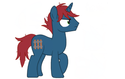 Size: 1098x691 | Tagged: safe, artist:katnekobase, artist:ry-bluepony1, imported from derpibooru, oc, oc only, oc:train track, pony, unicorn, base used, cutie mark, frown, full body, green eyes, hair, hooves, horn, male, mane, mean, messy mane, show accurate, side view, simple background, solo, stallion, standing, tail, transparent background, unicorn oc