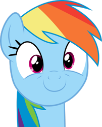 Size: 2200x2727 | Tagged: safe, artist:okaminekowiesel, imported from derpibooru, rainbow dash, pegasus, pony, season 4, testing testing 1-2-3, bust, female, high res, mare, simple background, solo, transparent background, vector