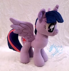 Size: 2824x2908 | Tagged: safe, artist:fire-topaz, imported from derpibooru, twilight sparkle, alicorn, pony, irl, photo, plushie, solo, twilight sparkle (alicorn)