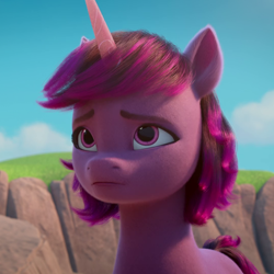 Size: 1080x1080 | Tagged: safe, imported from derpibooru, screencap, pony, unicorn, spoiler:my little pony: make your mark, background pony, cropped, g5, my little pony: make your mark, my little pony: make your mark chapter 1, solo, strawberry spark