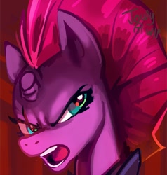 Size: 955x1002 | Tagged: safe, artist:jowyb, imported from derpibooru, tempest shadow, pony, unicorn, 2019, bust, old art, portrait, solo