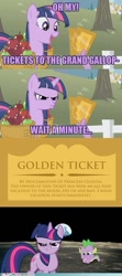 Size: 500x1125 | Tagged: safe, edit, edited screencap, imported from derpibooru, screencap, spike, twilight sparkle, dragon, pony, unicorn, season 1, the ticket master, abuse, banishment, crying, female, male, mare, my little brony, spikeabuse, to the moon, twilybuse, unicorn twilight