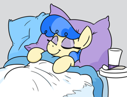 Size: 630x478 | Tagged: safe, artist:jargon scott, imported from derpibooru, sapphire shores, earth pony, pony, bed, eyes closed, female, mare, sapphire sweetness, sleeping, solo