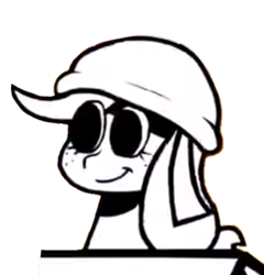 Size: 446x465 | Tagged: safe, artist:rainbrony, imported from derpibooru, applejack, earth pony, pony, funkin' is magic, happy, military, military hat, monochrome, simple background, smiling, solo, transparent background, vector