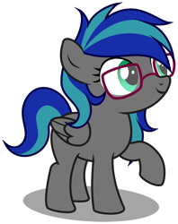 Size: 2700x3410 | Tagged: safe, artist:strategypony, imported from derpibooru, oc, oc only, oc:summer breeze, pegasus, pony, female, filly, foal, glasses, pegasus oc, simple background, transparent background, wings