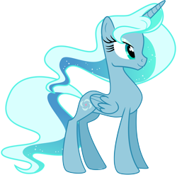Size: 5598x5527 | Tagged: safe, artist:shootingstarsentry, imported from derpibooru, oc, oc only, oc:stellaria, alicorn, pony, absurd resolution, alicorn oc, base used, female, folded wings, full body, hooves, horn, mare, show accurate, simple background, smiling, solo, standing, tail, transparent background, wings
