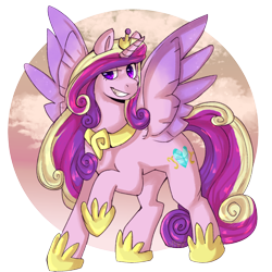 Size: 1600x1600 | Tagged: safe, artist:cinnamonsparx, imported from derpibooru, princess cadance, pony, solo