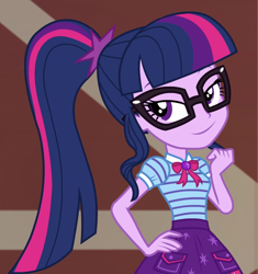 Size: 855x909 | Tagged: safe, imported from derpibooru, screencap, sci-twi, twilight sparkle, human, equestria girls, equestria girls series, holidays unwrapped, spoiler:eqg series (season 2), cropped, solo, the cider louse fools