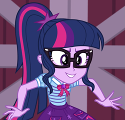 Size: 1031x990 | Tagged: safe, imported from derpibooru, screencap, sci-twi, twilight sparkle, human, equestria girls, equestria girls series, holidays unwrapped, spoiler:eqg series (season 2), cropped, solo, the cider louse fools