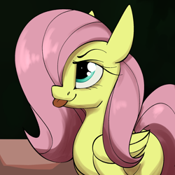 Size: 1588x1588 | Tagged: safe, artist:luxsimx, imported from derpibooru, fluttershy, pegasus, pony, :p, solo, tongue out