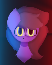 Size: 2000x2500 | Tagged: safe, artist:arche, imported from derpibooru, oc, oc only, oc:augen, bat, bat pony, pony, bat pony oc, fangs, glowing, glowing eyes, grey hair, lighting, shading