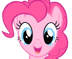 Size: 1280x1051 | Tagged: safe, artist:benpictures1, imported from derpibooru, pinkie pie, earth pony, pony, bats!, cute, diapinkes, female, happy, inkscape, looking at you, mare, simple background, solo, stop the bats, transparent background, vector