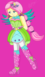 Size: 1280x2188 | Tagged: safe, artist:denisseguadiana, imported from derpibooru, fluttershy, human, equestria girls, legend of everfree, boots, crystal guardian, high heel boots, shoes, solo