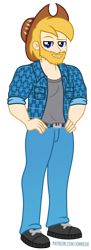 Size: 400x1100 | Tagged: safe, artist:jennieoo, imported from derpibooru, oc, oc:chase, human, equestria girls, cowboy hat, equestria girls-ified, facial hair, hat, male, show accurate, simple background, solo, transparent background, vector